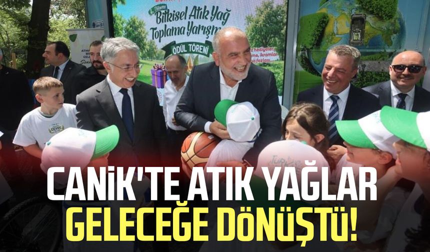 Canik'te 2,1 ton atık yağ geri dönüşüme kazandırıldı