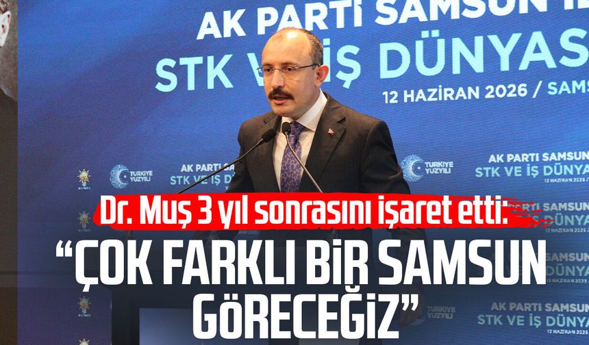 Dr. Mehmet Muş 3 yıl sonrasını işaret etti: "Çok farklı bir Samsun göreceğiz"