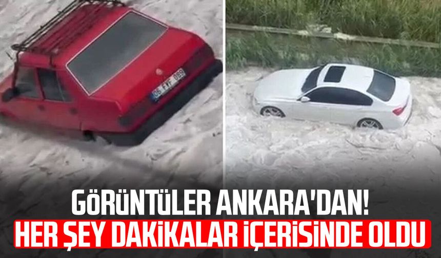 Görüntüler Ankara'dan! Her şey dakikalar içerisinde oldu
