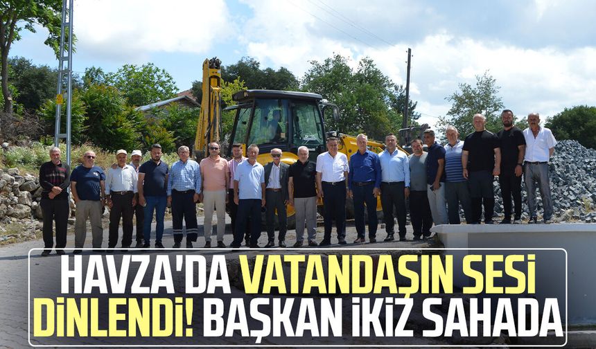 Havza'da vatandaşın sesi dinlendi! Başkan Murat İkiz sahada