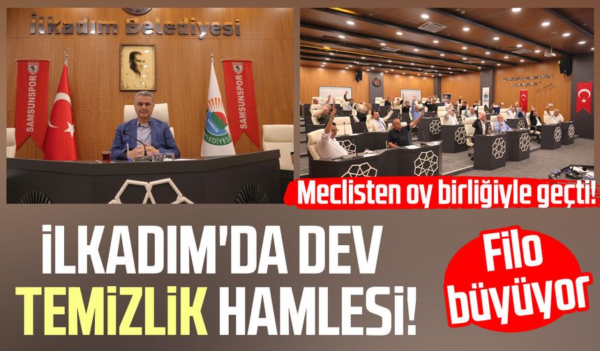İlkadım'da dev temizlik hamlesi! Filo büyüyor