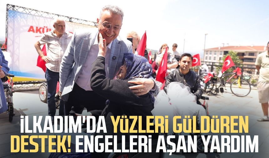 İlkadım'da yüzleri güldüren destek! Engelleri aşan yardım