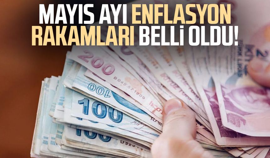 Mayıs ayı enflasyon rakamları belli oldu!