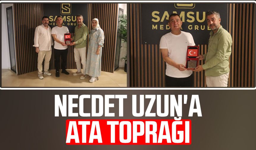SMG Yayın Kurulu Başkanı Necdet Uzun'a Ata toprağı