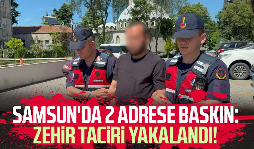Samsun'da 2 adrese baskın: Zehir taciri yakalandı!