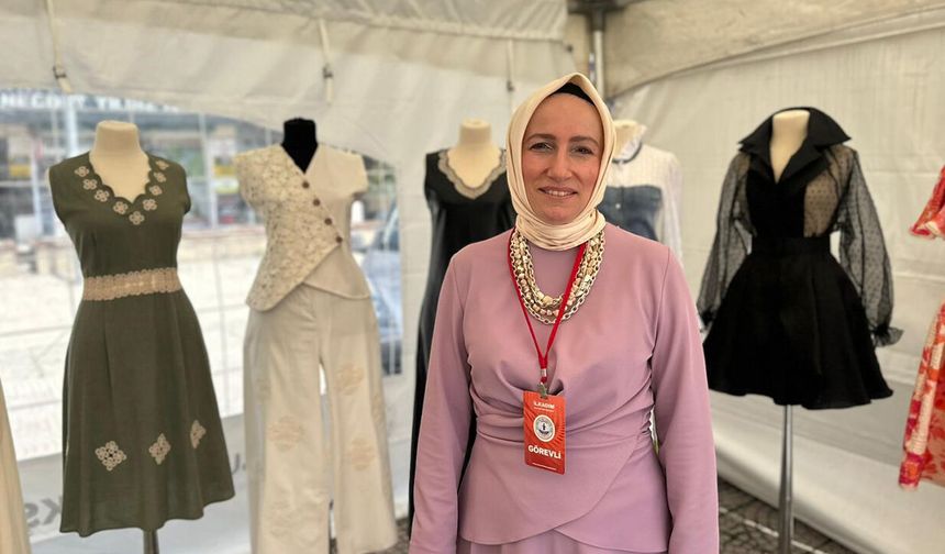 Samsun'da atık kumaşlar modaya dönüştü