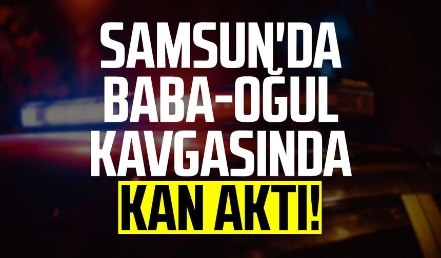 Samsun'da baba-oğul kavgasında kan aktı!