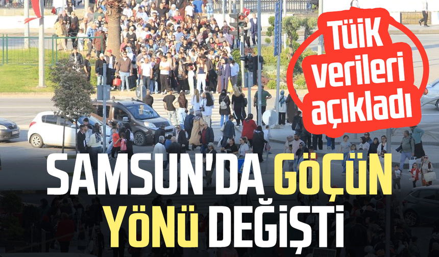 Samsun'da dikkat çeken tablo! Gelen değil giden fazla
