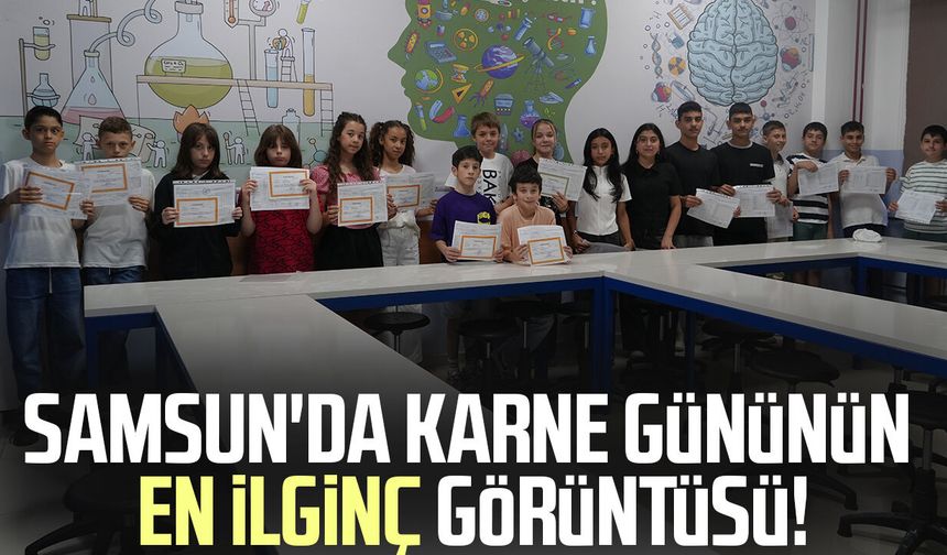Samsun'da karne gününün en ilginç görüntüsü!