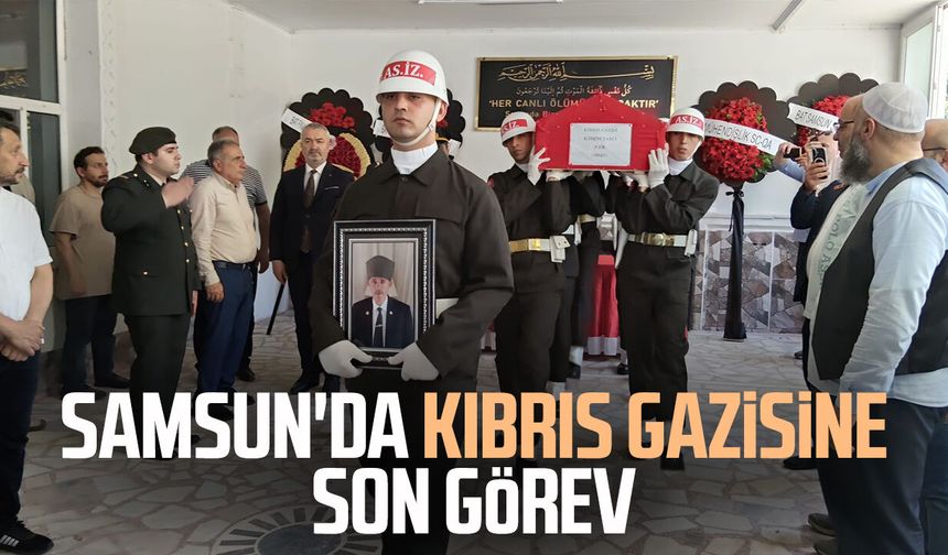 Samsun'da Kıbrıs gazisi Kadem Taşçı'ya son görev