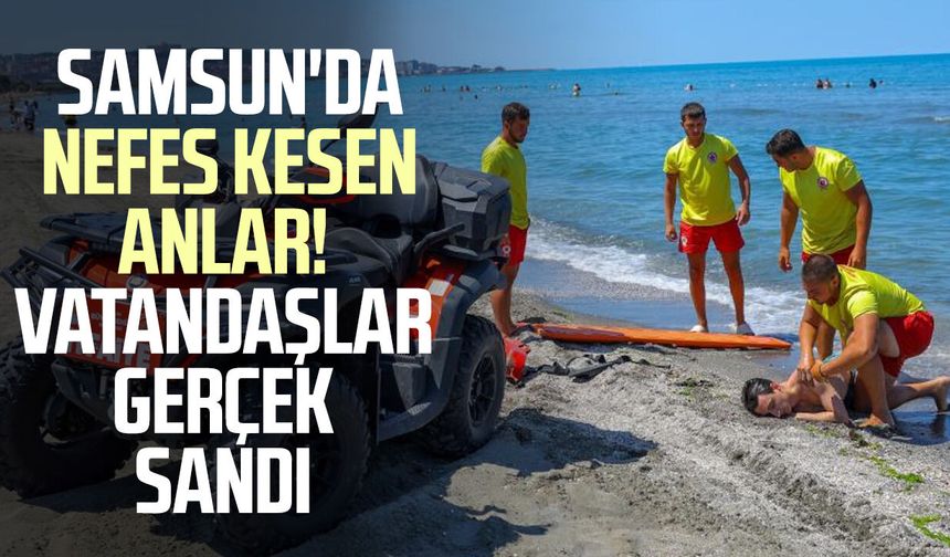 Samsun'da cankurtaranlardan nefes kesen tatbikat!