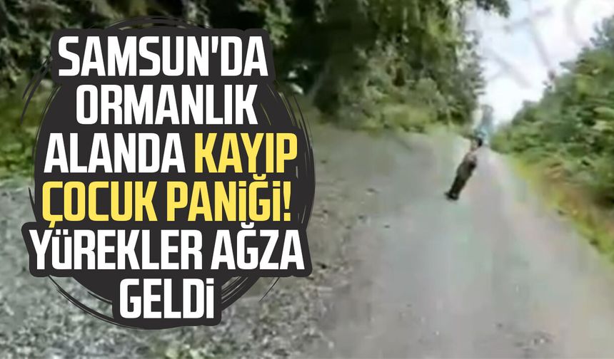 Samsun'da ormanlık alanda kayıp çocuk paniği!