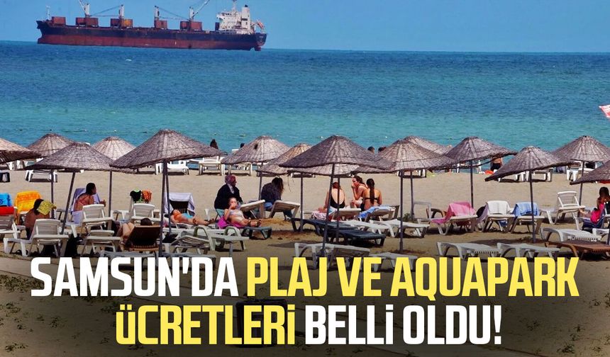 Samsun'da plaj ve aquapark ücretleri belli oldu!