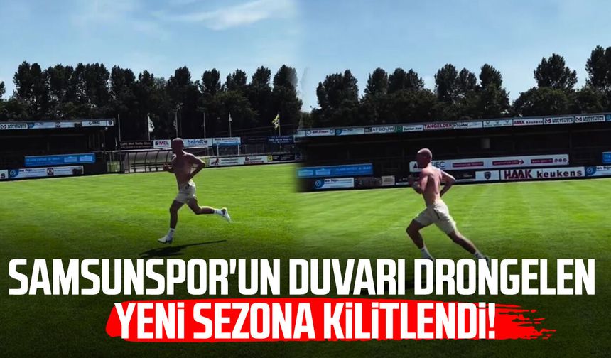 Samsunspor'un duvarı van Drongelen yeni sezona kilitlendi!