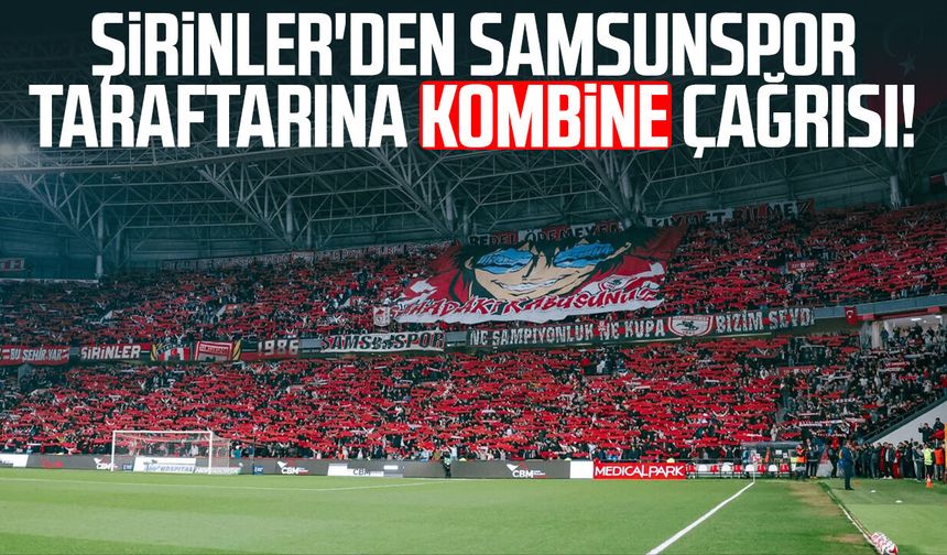 Şirinler'den Samsunspor taraftarına kombine çağrısı!