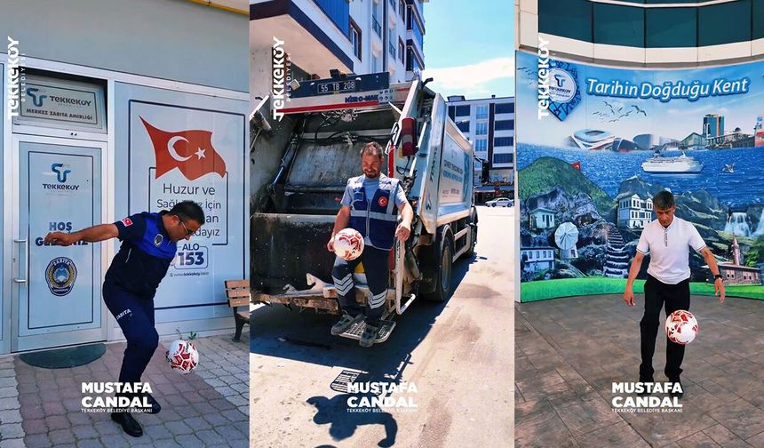 Tekkeköy Belediyesi'nden A Milli Takım'a destek!