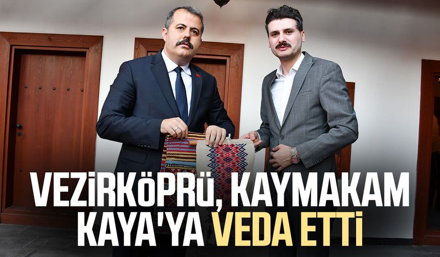 Vezirköprü, Kaymakam Özgür Kaya'ya veda etti - samsungazetesi.com