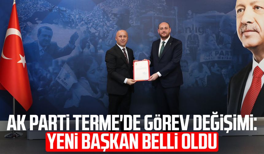 AK Parti Terme'de Mümin Osman Ertan dönemi
