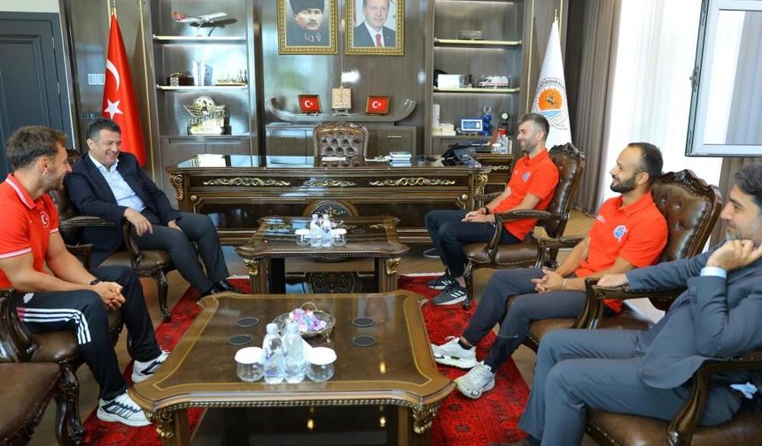 Başkan Halit Doğan'dan Avrupa ikincisi Resul Aydın'a tebrik