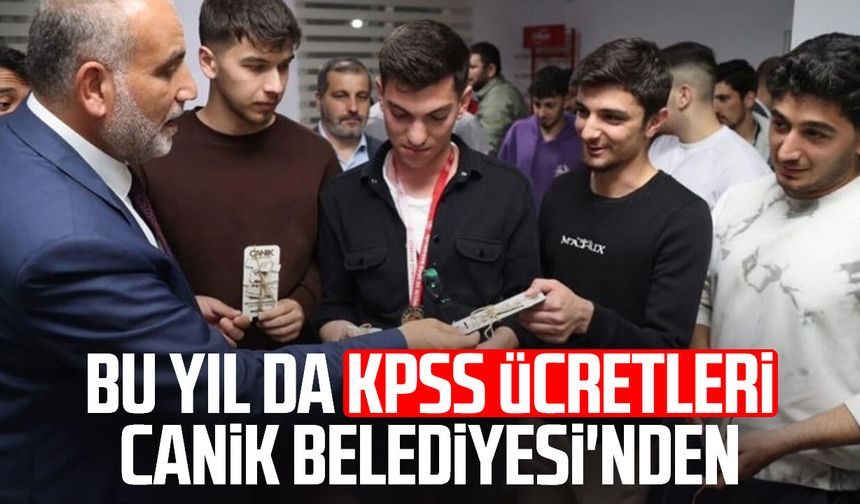 Bu yıl da KPSS ücretleri Canik Belediyesi'nden