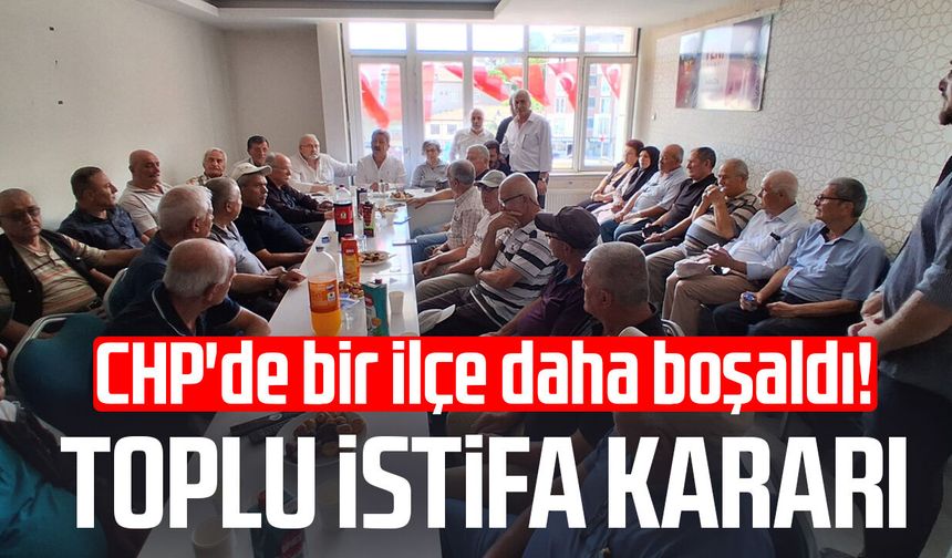 CHP Samsun'da bir ilçe daha boşaldı! Toplu istifa kararı