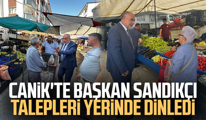 Canik'te Başkan İbrahim Sandıkçı talepleri yerinde dinledi