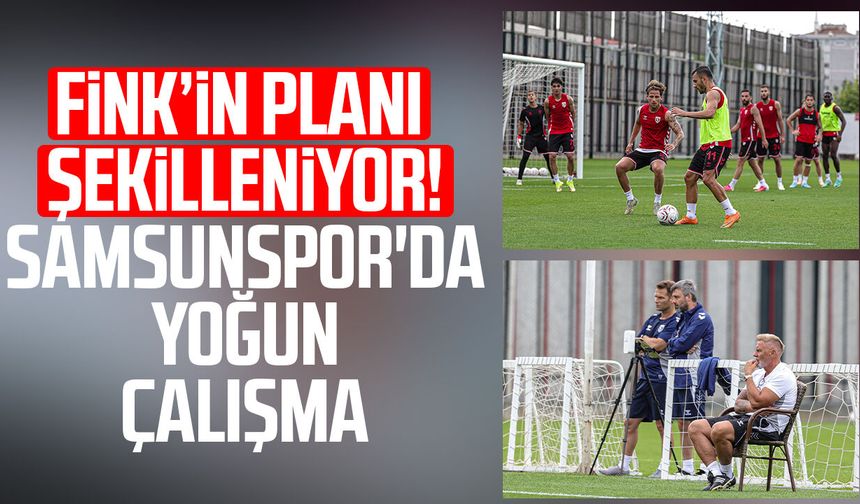 Fink'in planı şekilleniyor! Samsunspor'da yoğun çalışma