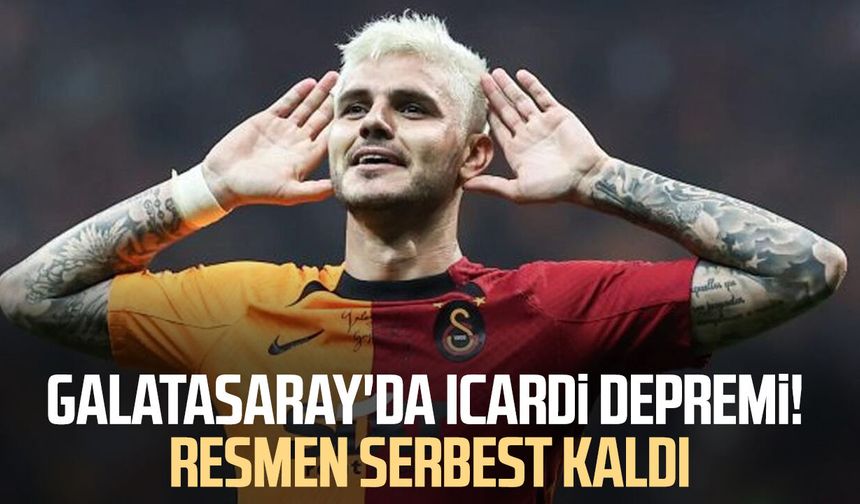 Galatasaray'da Icardi depremi! Resmen serbest kaldı