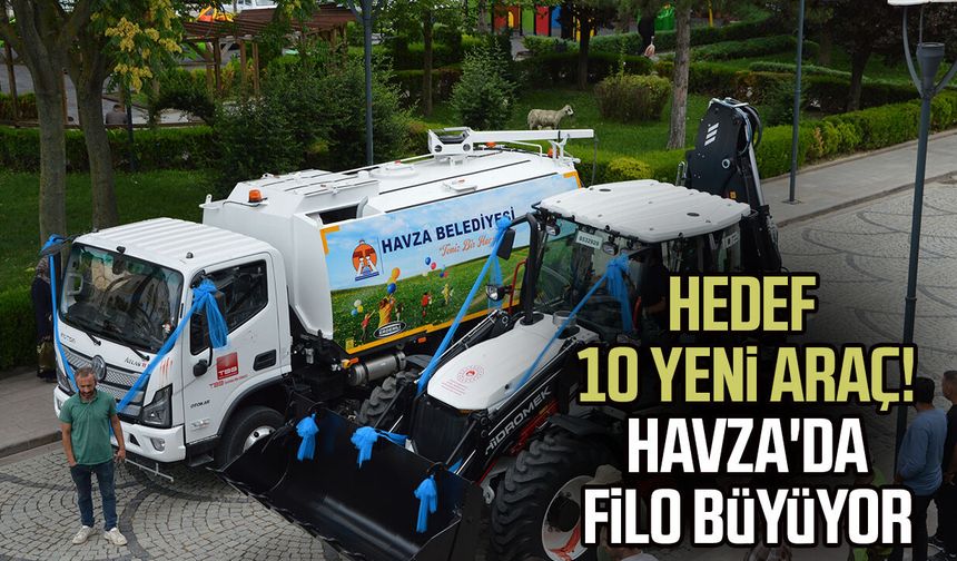 Hedef 10 yeni araç! Havza'da filo büyüyor