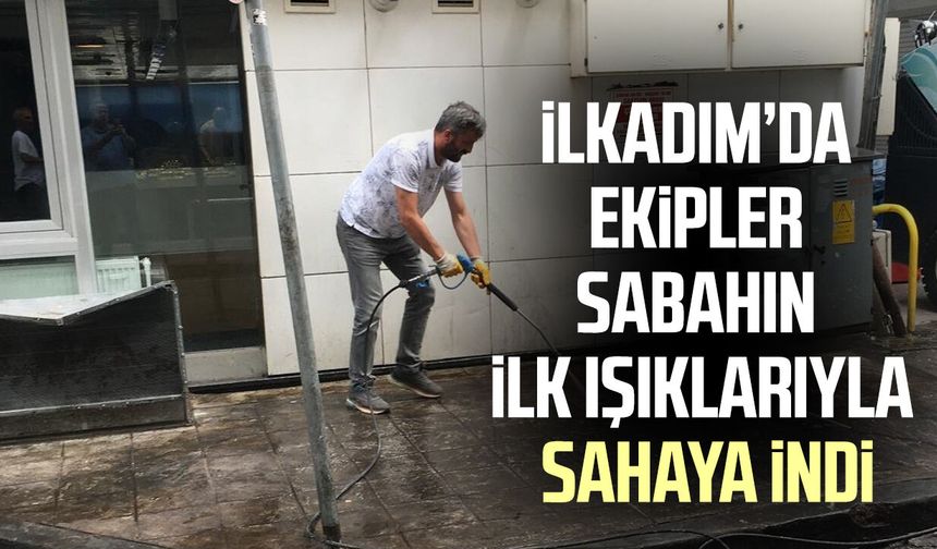 İlkadım'da temizlik mesaisi hız kesmiyor