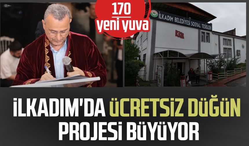 İlkadım'da ücretsiz düğün projesi büyüyor
