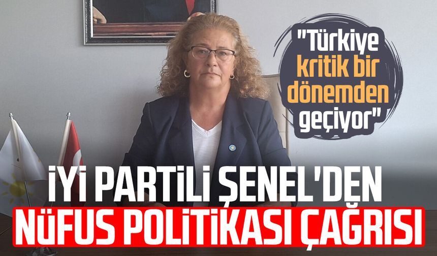 Samsun'da İYİ Partili Elif Petek Şenel'den nüfus politikası çağrısı