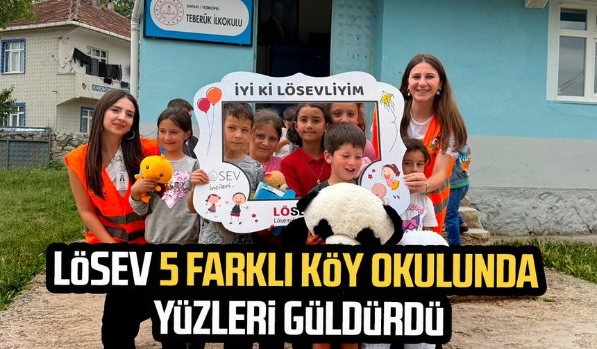 LÖSEV'den Vezirköprü'deki köy okullarına anlamlı ziyaret