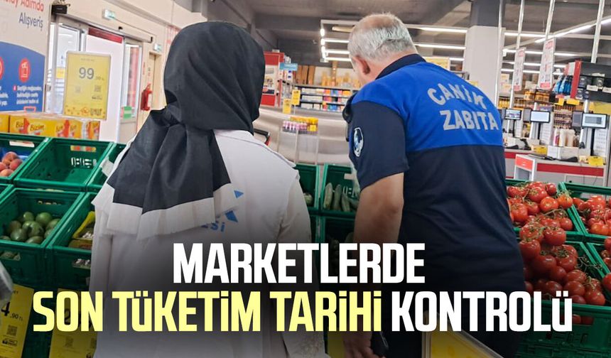 Samsun Canik'te marketlere sıkı denetim