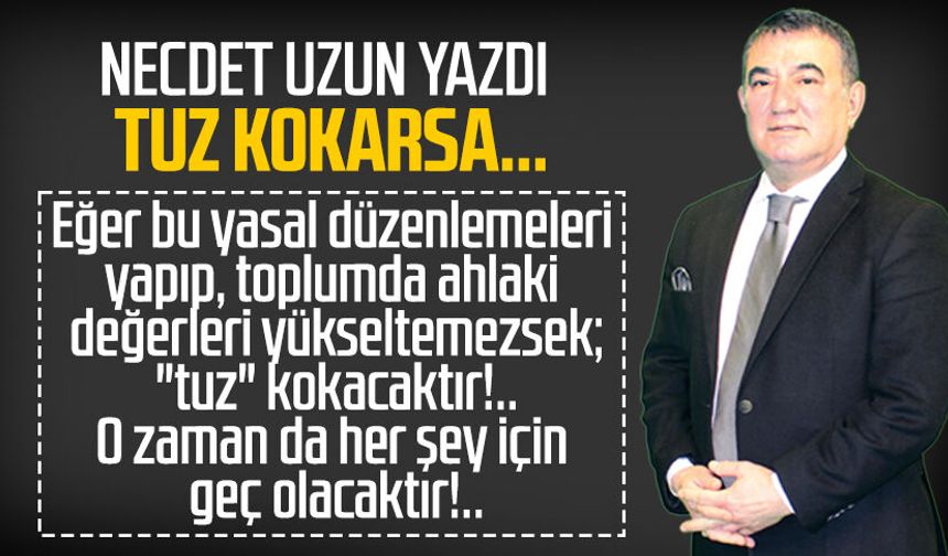 Necdet Uzun yazdı: Tuz kokarsa...