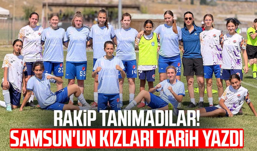 Rakip tanımadılar! Samsun'un kızları tarih yazdı