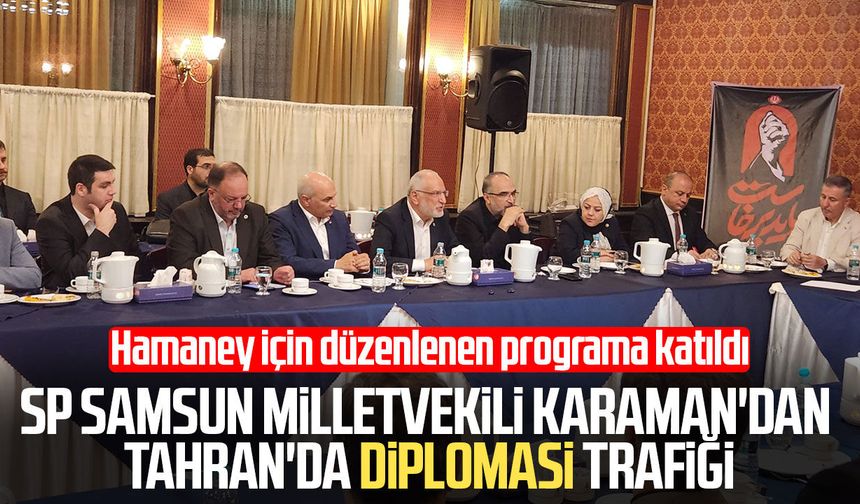 SP Samsun milletvekili Mehmet Karaman'dan Tahran'da diplomasi trafiği