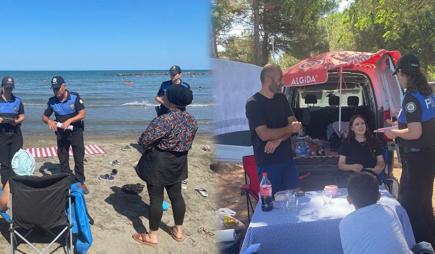 Samsun Emniyeti'nden sahillerde hayat kurtaran çalışma