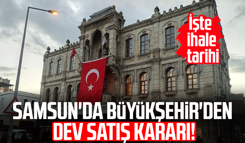 Samsun Büyükşehir Belediyesi Atakum'daki 10 iş yerini satışa çıkarıyor!