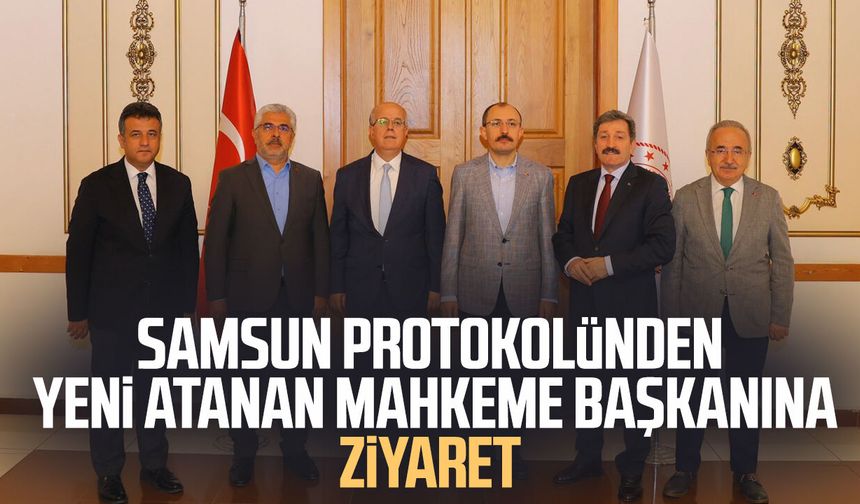 Samsun protokolünden Bölge İdare Mahkemesi'ne ziyaret