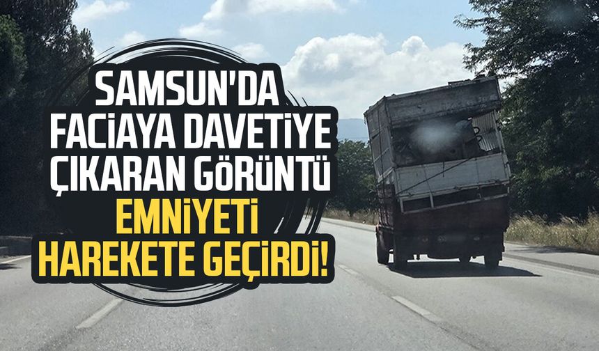 Samsun'da faciaya davetiye çıkaran görüntü emniyeti harekete geçirdi!