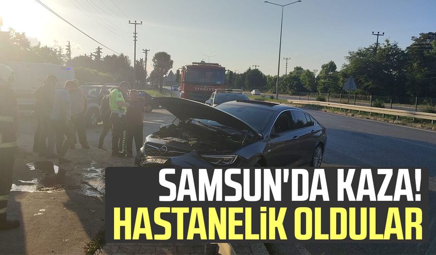 Samsun'da kaza! 2 kişi hastanelik oldu