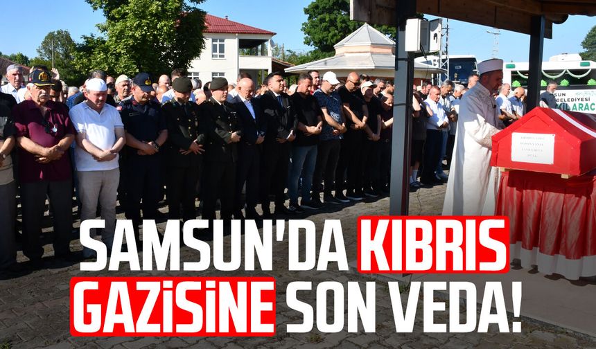 Samsun'da Kıbrıs gazisi Hasan Yanal son yolculuğuna uğurlandı