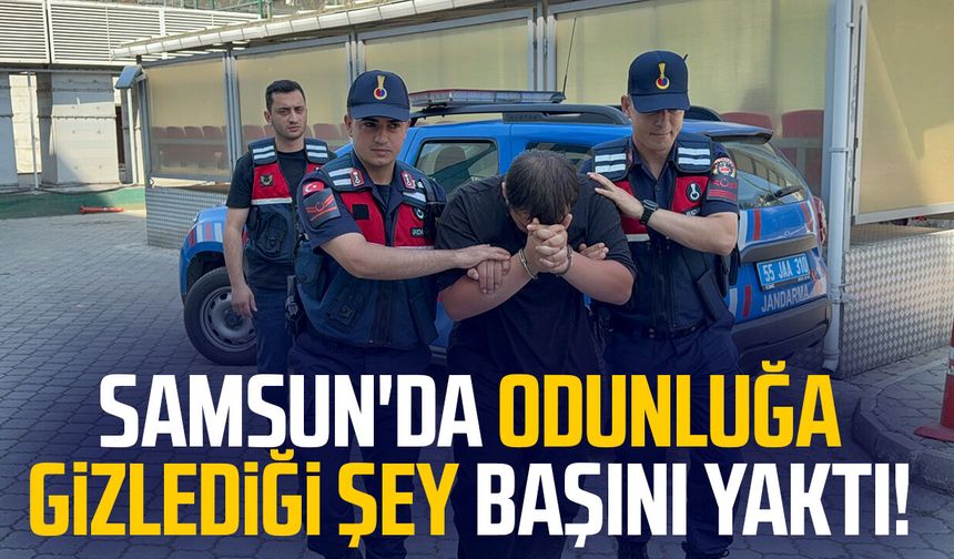Samsun'da odunluğa gizlediği şey başını yaktı!
