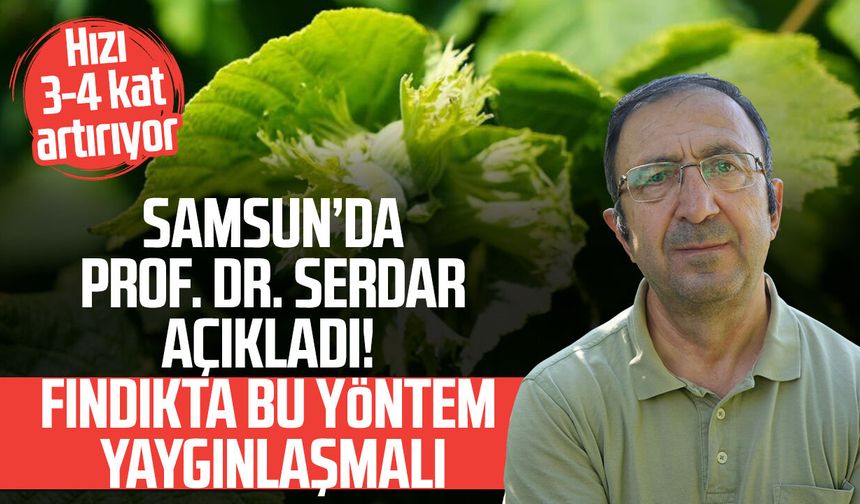 Samsun'da Prof. Dr. Ümit Serdar açıkladı! Fındıkta bu yöntem yaygınlaşmalı