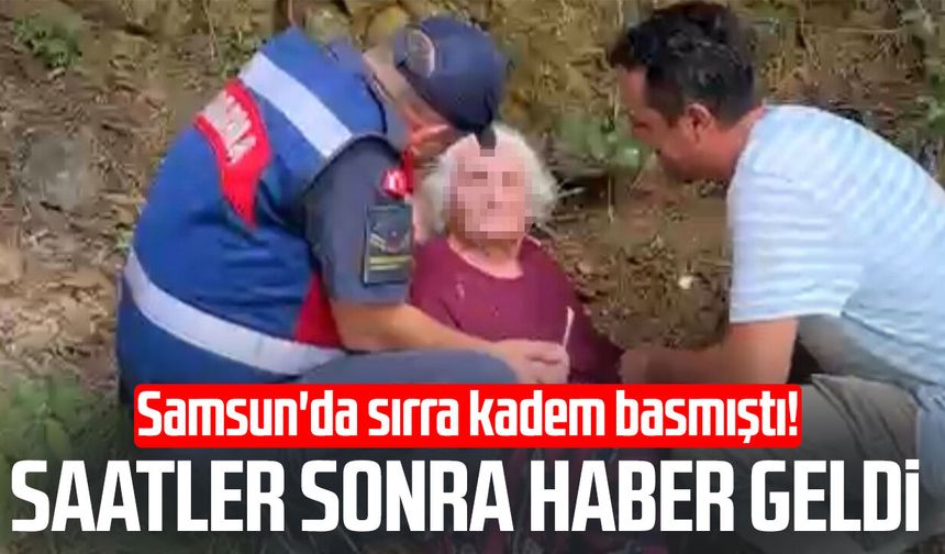 Samsun'da sırra kadem basmıştı! Saatler sonra haber geldi