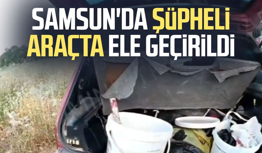 Samsun'da şüpheli araçta 2 bin 559 adet ele geçirildi