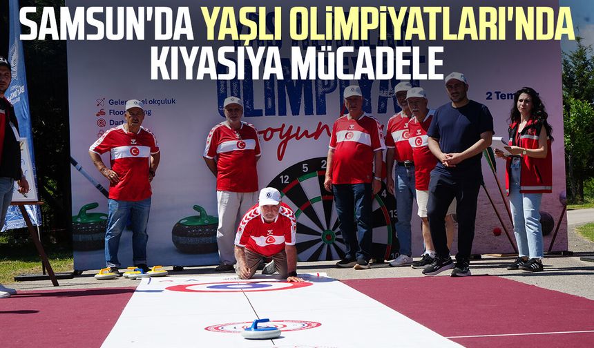 Samsun'da Yaşlı Olimpiyatları'nda kıyasıya mücadele