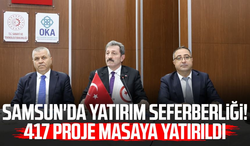 Samsun'da 417 proje yürütülüyor! Yatırım tutarı 144,6 milyar TL