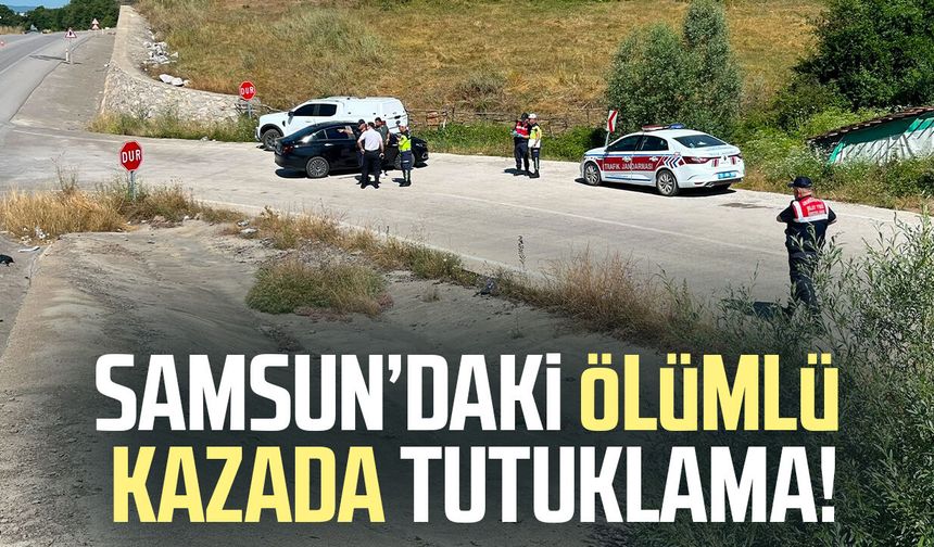 Samsun'da Zeynep Kol'un hayatını kaybettiği kazada tutuklama